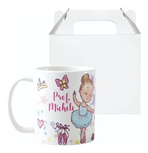Caneca Personalizada Delicada as Professoras Bailarinas - Dia dos Professores (Professor(a))