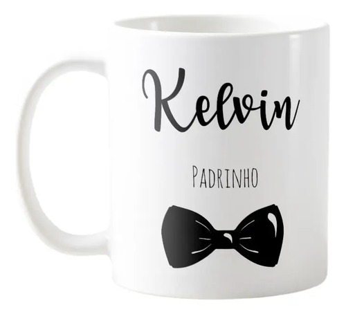 Caneca Presente Convite Padrinho Lembrança Casamento Gravata - Casamento (Padrinhos)