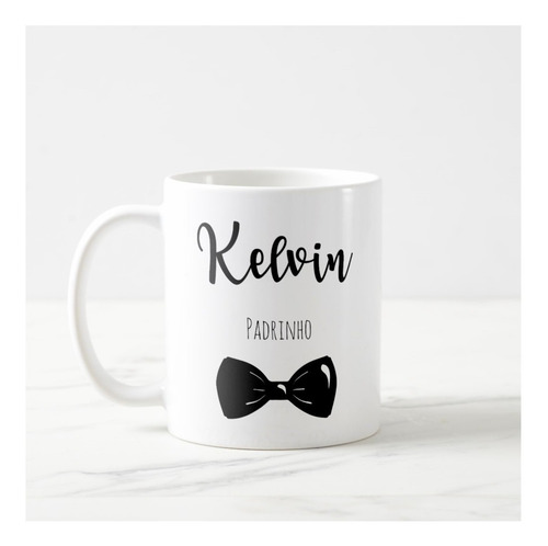 Caneca Presente Convite Padrinho Lembrança Casamento Gravata