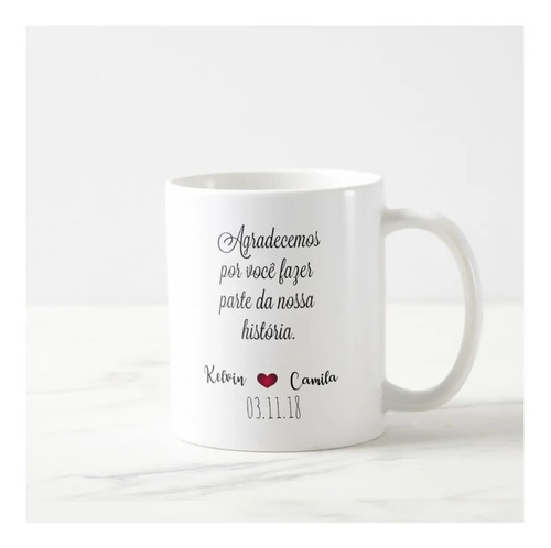 Caneca Presente Convite Padrinho Lembrança Casamento Gravata