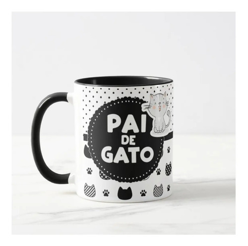 Caneca Personalizada Presente Namorado Pai de Gato - Família (Pai)
