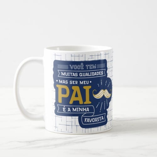 Caneca Pai Presente Criativo Dia dos Pais Engraçados