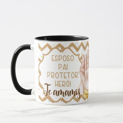 Caneca Esposo Pai Presente Familia Aniversário Dia dos Pais