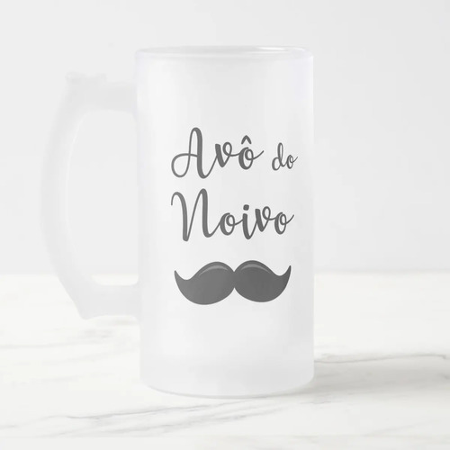Copo de Cerveja Chopp Casamento Presente Familia Avô Noivo - Casamento (Noivo)