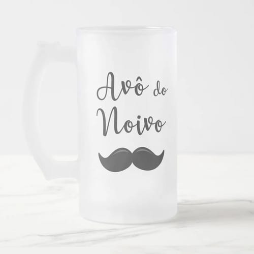 Copo de Cerveja Chopp Casamento Presente Familia Avô Noivo - Casamento (Noivo)