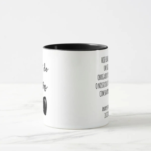 Caneca Casamento Presente Avô do Noivo Lembrança com Nomes