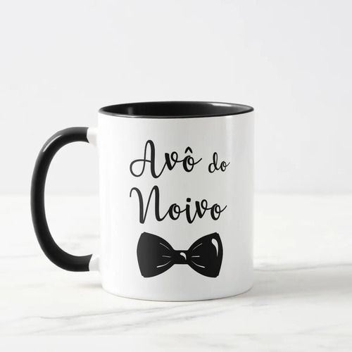 Caneca Casamento Presente Avô do Noivo Lembrança com Nomes - Casamento (Convidados)