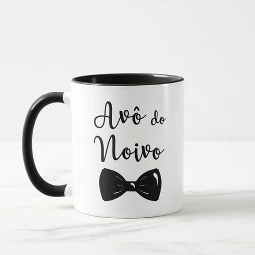 Caneca Casamento Presente Avô do Noivo Lembrança com Nomes - Casamento (Convidados)