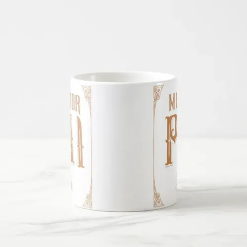 Caneca Mágica Presente para Melhor Pai Dia dos Pais