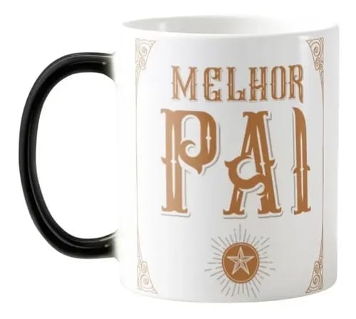 Caneca Mágica Presente para Melhor Pai Dia dos Pais - Família (Pai)
