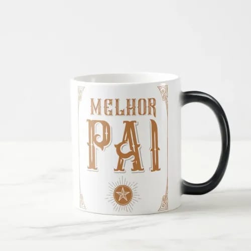Caneca Mágica Presente para Melhor Pai Dia dos Pais
