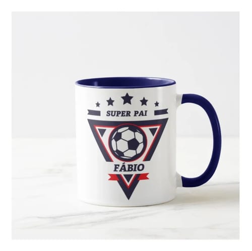 Caneca Futebol Presente Especial Super Pai Jogador