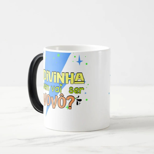 Caneca Mágica Presente Criativo Anúncio de Gravidez Pai Vovô