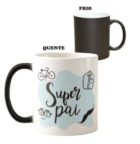 Caneca Mágica Presente Divertido Super Pai Dia dos Pais - Família (Pai)