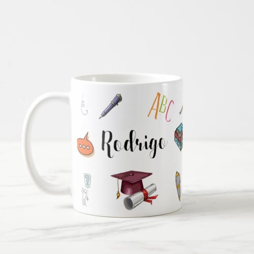 Caneca Personalizada Presente Profissão Professor Português
