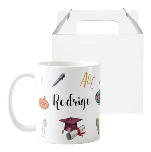 Caneca Personalizada Presente Profissão Professor Português - Dia dos Professores (Português)