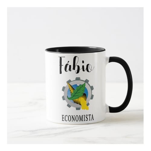 Caneca Economia Presente Criativo Profissão Economista
