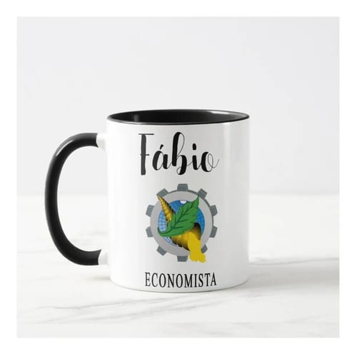 Caneca Economia Presente Criativo Profissão Economista - Profissões (Economista)