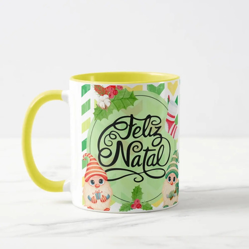 Caneca Personalizada Presente de Natal com Frase Feliz Natal