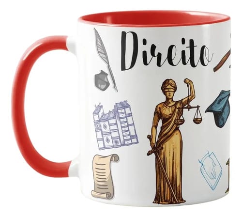 Caneca Personalizada com Profissão de Direito Pronta Entrega - Profissões (Advogado(a))