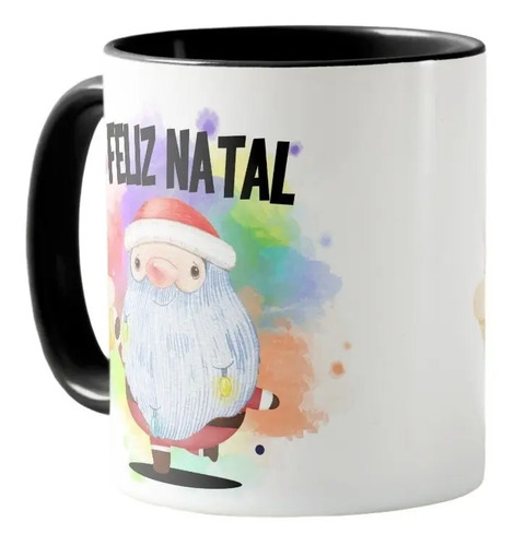 Caneca Feliz Natal Presente Amigo Papai Noel Divertido