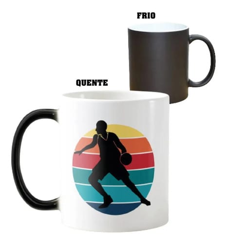Caneca Mágica Presente para Amigo Jogador de Basquetebol