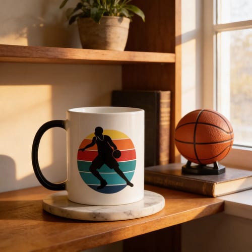 Caneca Mágica Presente para Amigo Jogador de Basquetebol