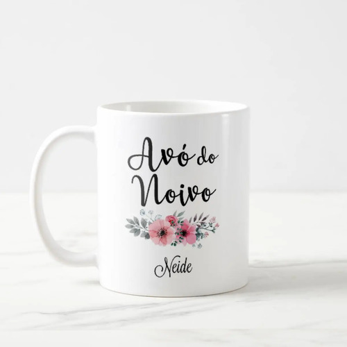 Kit Lembrança Casamento Avós 2 Canecas com Nomes Avó e Avô