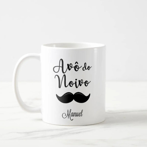Kit Lembrança Casamento Avós 2 Canecas com Nomes Avó e Avô