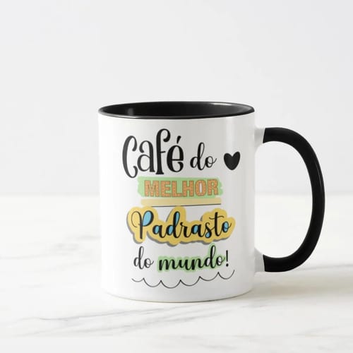 Caneca Personalizada Divertida Padrasto Dia dos Pais
