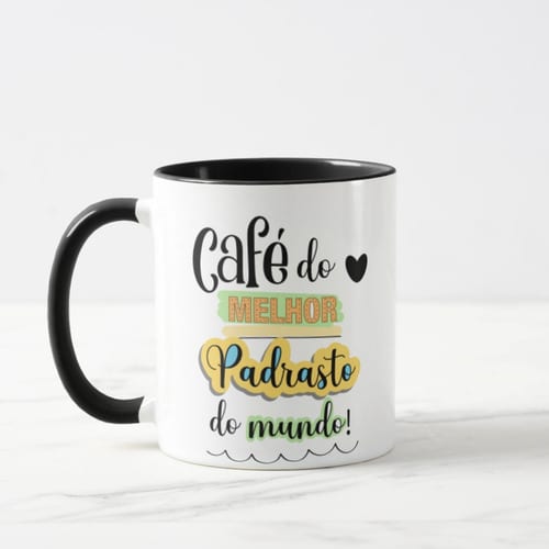 Caneca Personalizada Divertida Padrasto Dia dos Pais