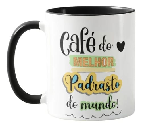 Caneca Personalizada Divertida Padrasto Dia dos Pais - Família (Padrasto)