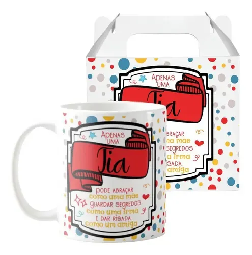 Caneca Personalizada Presente Criativo para Tia Especial - Família (Tio(a))