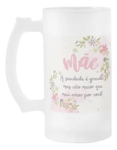 Copo Cerveja Chopp Presente Mulher Aniversário Dia das Mães - Família (Mãe)