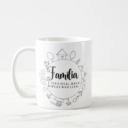 Caneca Presente Personalizado para Presentear a Família Toda