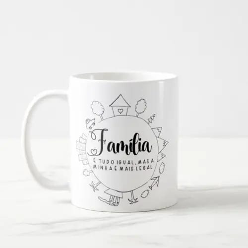 Caneca Presente Personalizado para Presentear a Família Toda