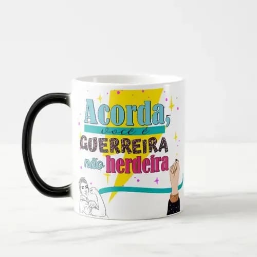 Caneca Mágica Presente Criativo com Frase Divertida Amigas