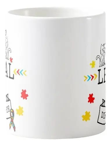 Caneca Mágica Autismo Presente Criativo para Atípico