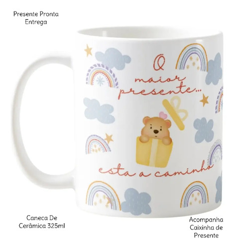 Caneca Personalizada Gravidez Surpresa Familia e Amigos