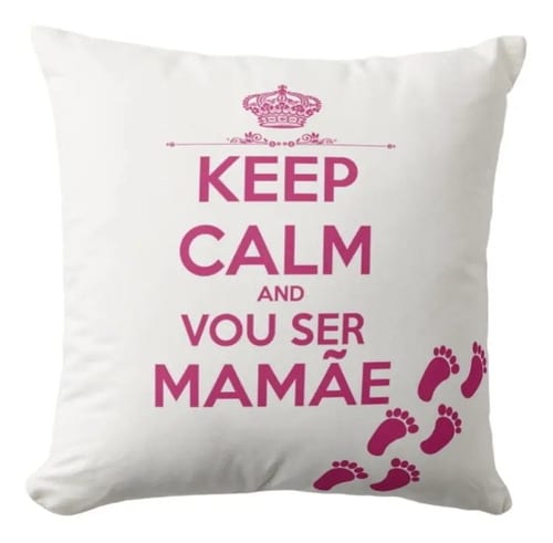 Almofada Revelação De Gravidez Vou Ser Mamãe - Anúncio de Gravidez (Mãe)