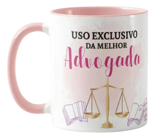Caneca Divertida Presente Direito Melhor Advogado do Mundo - Profissões (Advogado(a))