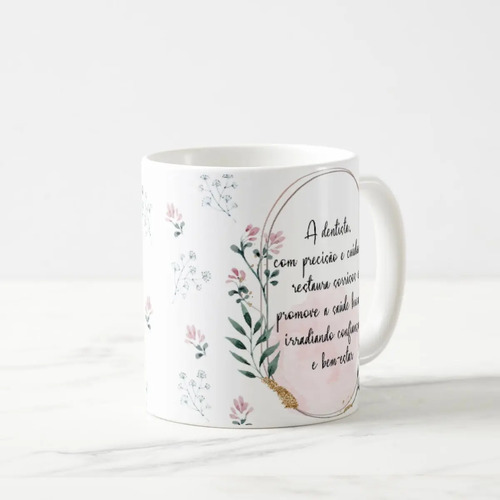 Caneca Feminina Delicada Presente Profissão Dentista