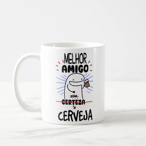 Caneca Personalizada Divertida Melhor Amigo com Cerveja - Outros (Amigo(a))