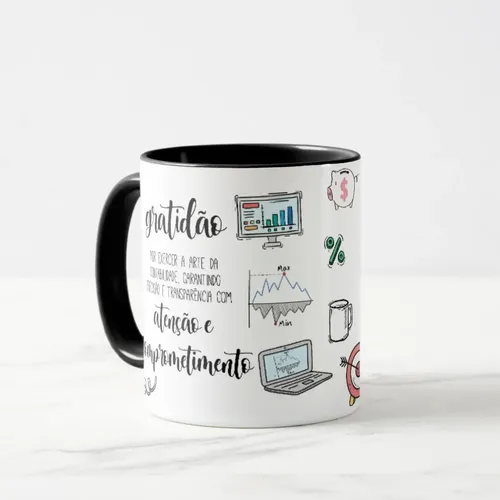 Caneca Profissão Homenagem Empresa Funcionário Contabilidade
