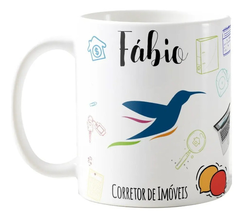 Caneca Personalizada Corretor De Imóveis Símbolo Creci