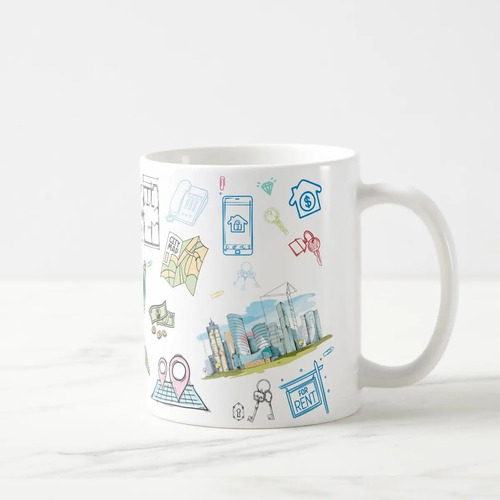 Caneca Personalizada Corretor De Imóveis Símbolo Creci