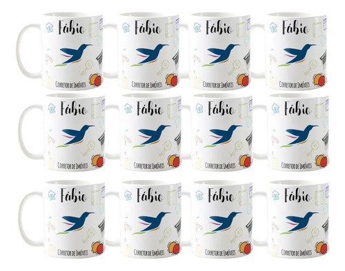 Caneca Personalizada Corretor De Imóveis Símbolo Creci - Profissões (Corretor(a))