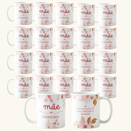 Caneca Personalizada Mãe Presente Dia das Mães Funcionárias - Família (Mãe)