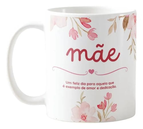 Caneca Personalizada Mãe Presente Dia das Mães Funcionárias