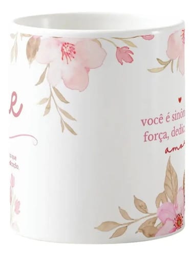 Caneca Personalizada Mãe Presente Dia das Mães Funcionárias